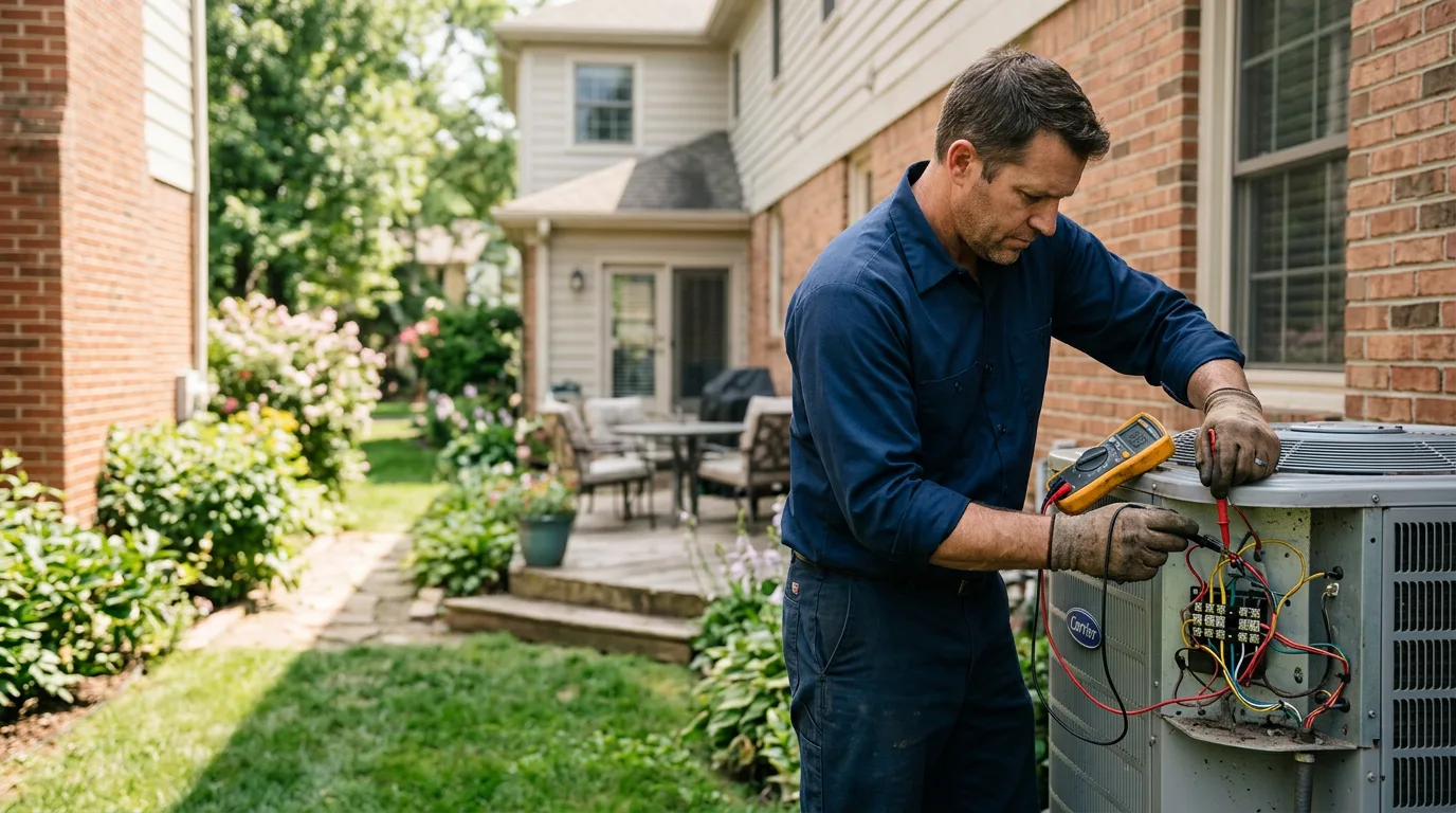 HVAC technician working near Turtle Creek, PA